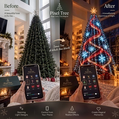 Pixel Tree - Customizable Christmas Lights